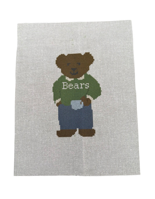 Green university bear