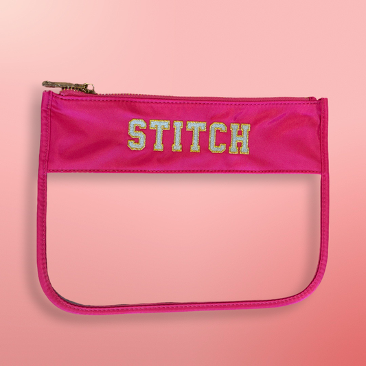 Pink & Clear STITCH project bag