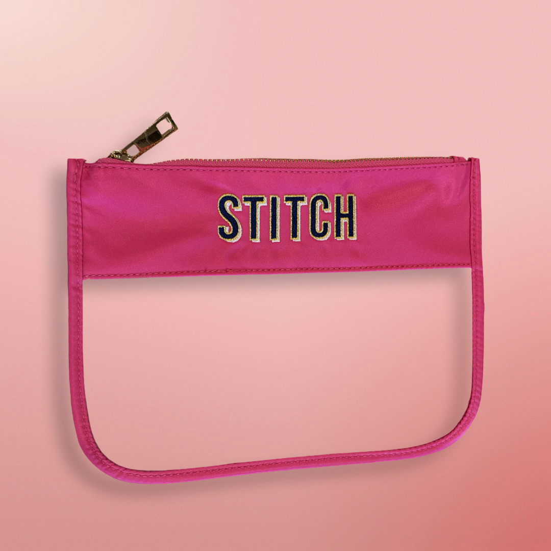 Pink & Clear STITCH project bag