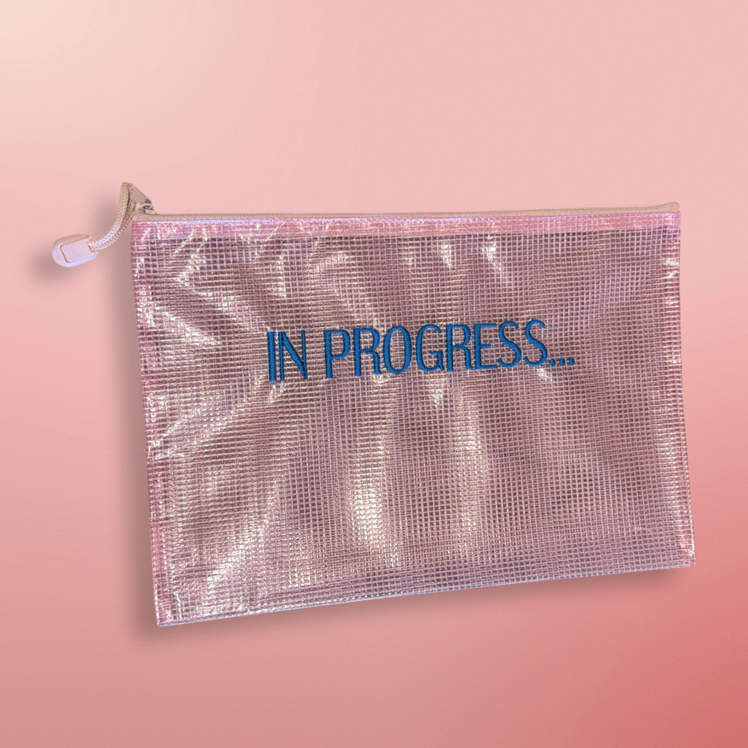 Pink In Progress… project bag