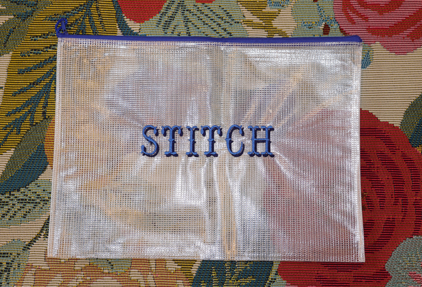 Stitch Project Bag (Blue &Navy)