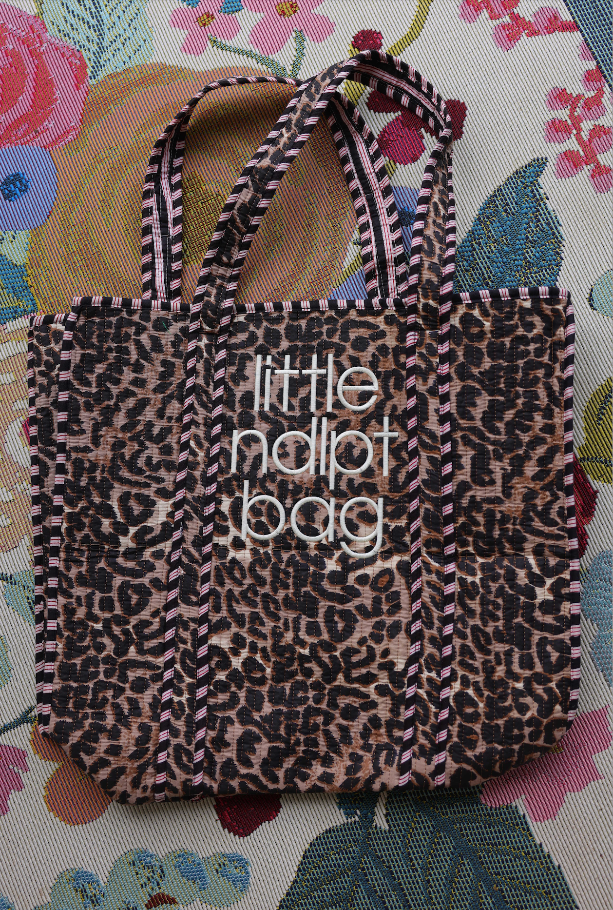 Cheeta Needlepoint Tote