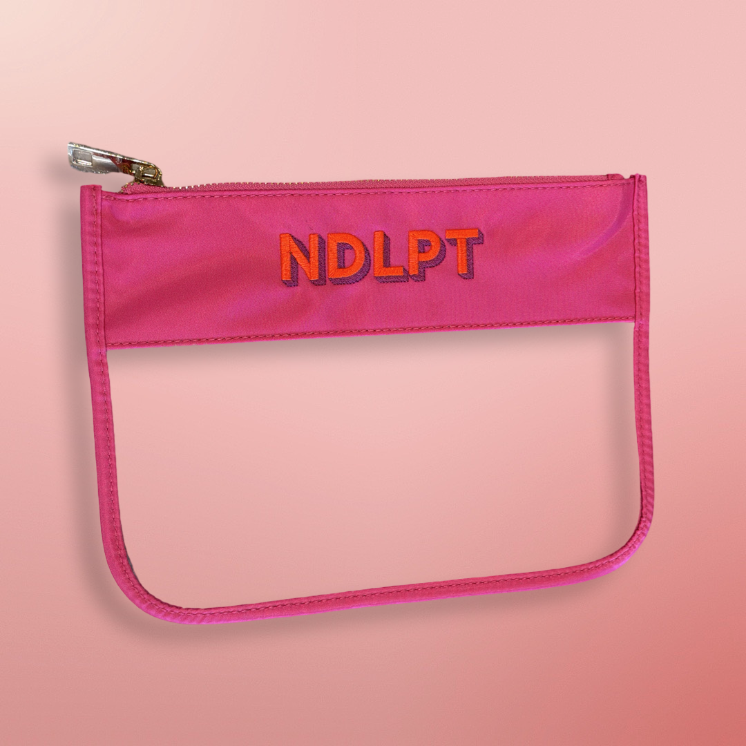 Pink & Clear NDLPT Project bag
