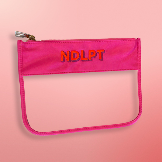 Pink & Clear NDLPT Project bag