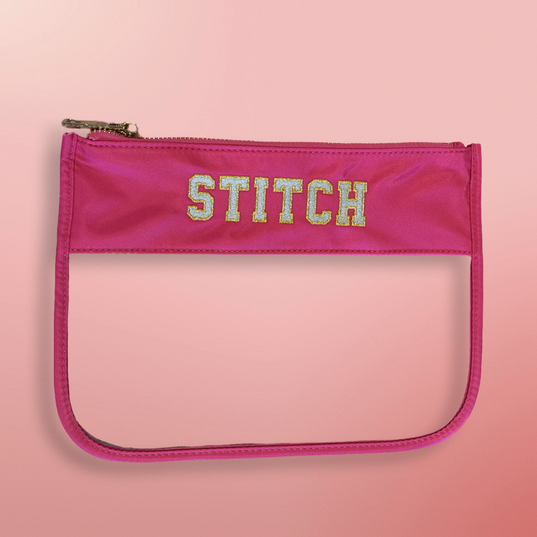 Pink & Clear STITCH project bag