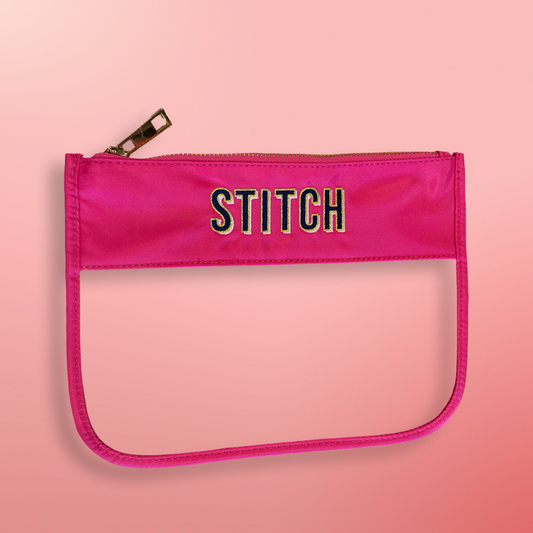 Pink & Clear STITCH project bag
