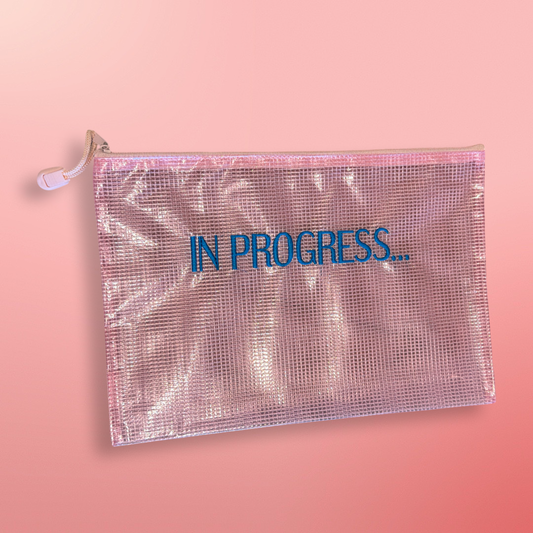 Pink In Progress… project bag