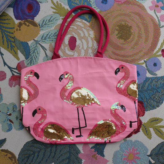 Flamingo Stitch bag