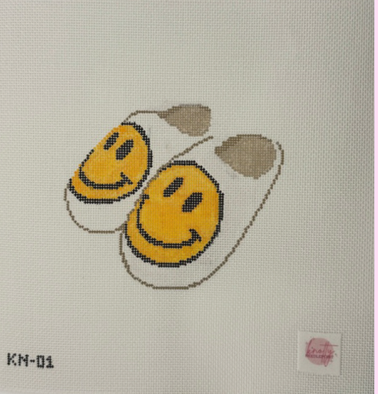 Smiley Face Slippers (Yellow)