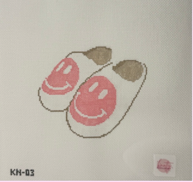 Smiley Face Slippers (Pink)