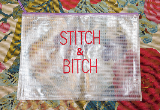 Stitch & Bi*ch Project Bag (Red)