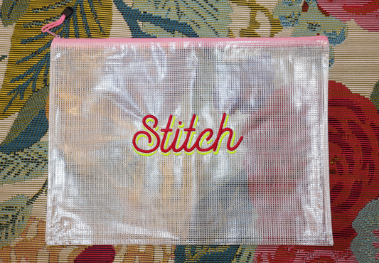 Stitch Project Bag (Pink&Yellow)