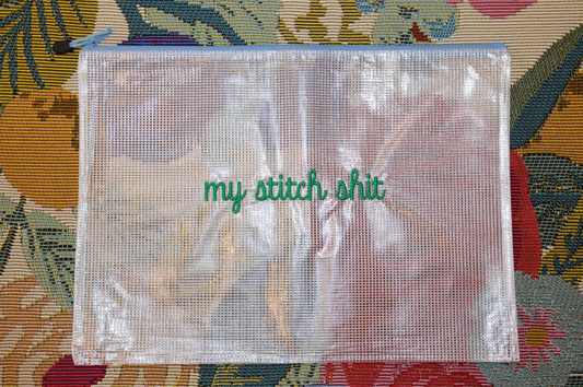 My Stitch Shit Project Bag (Green)