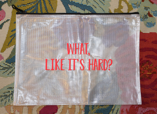 What like it's hard? Project Bag (coral)