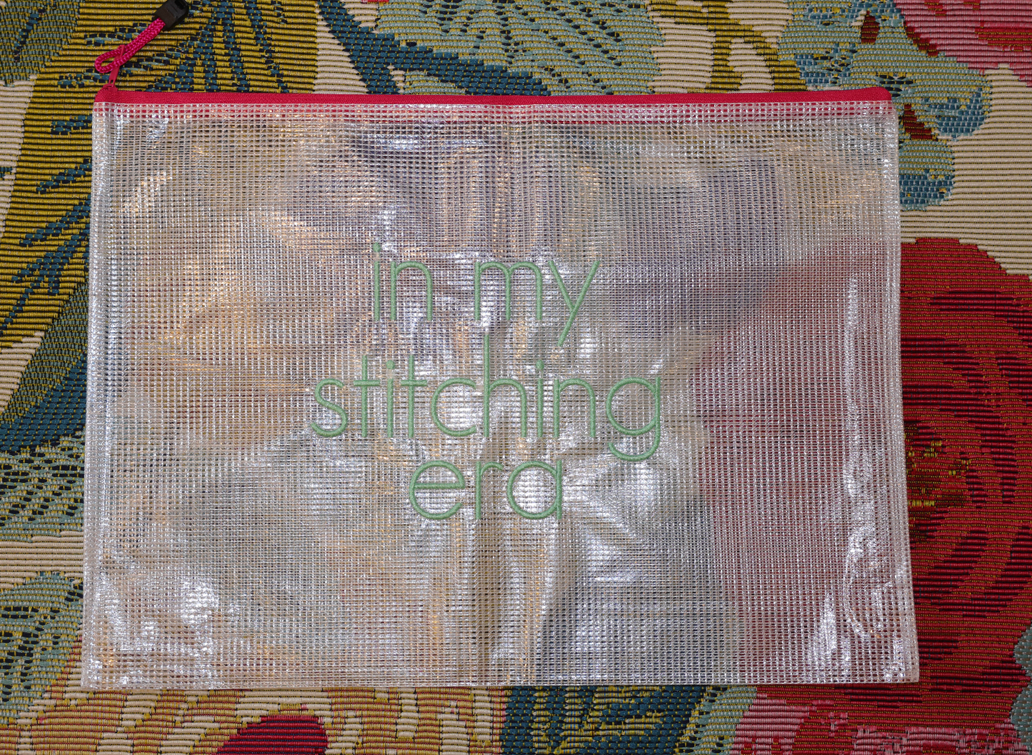 In my stitching era Project Bag (Light Teal)