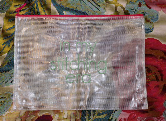 In my stitching era Project Bag (Light Teal)