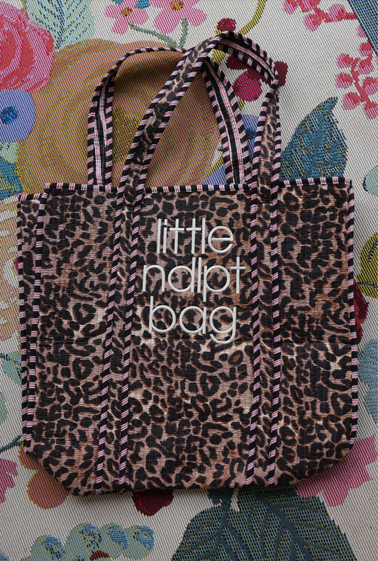 Cheeta Needlepoint Tote