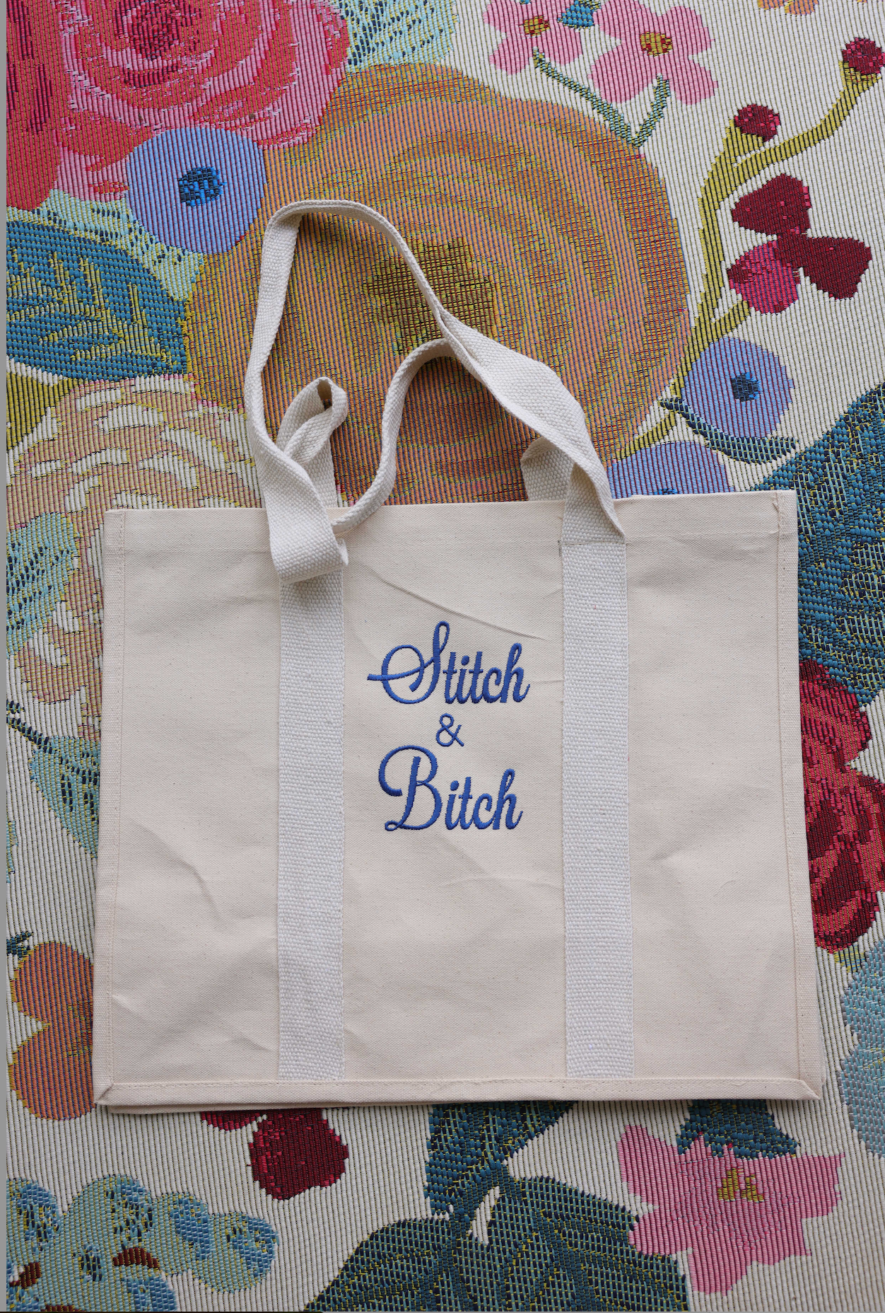 Stitch & Bitch Canvas Tote