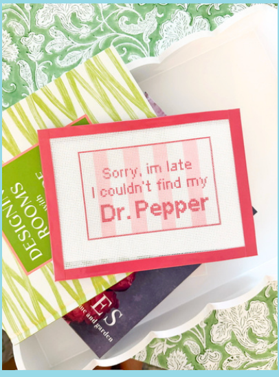 Sorry Im late Dr Pepper Canvas
