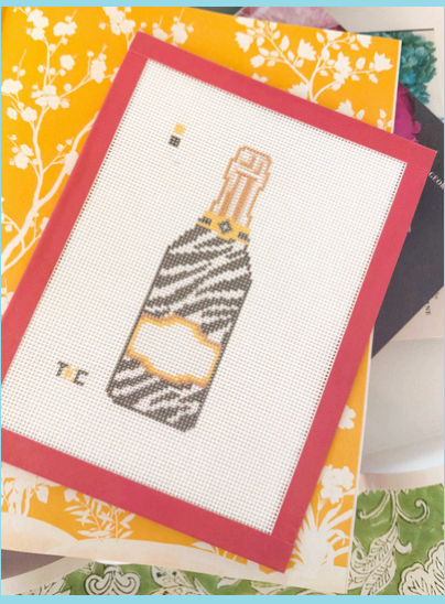 Zebra Wine Bottle